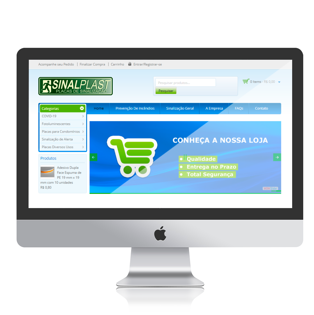 Loja Virtual Sinalplast por Clicsites