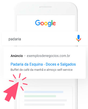 Campanha Google Ads por Clicsites