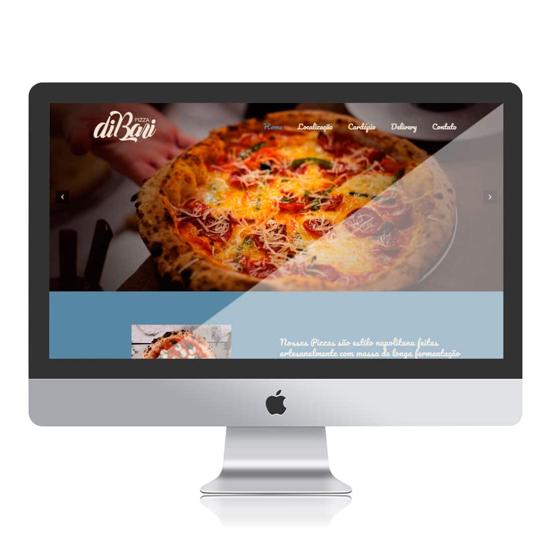 Website Di Bari Pizza por Clicsites