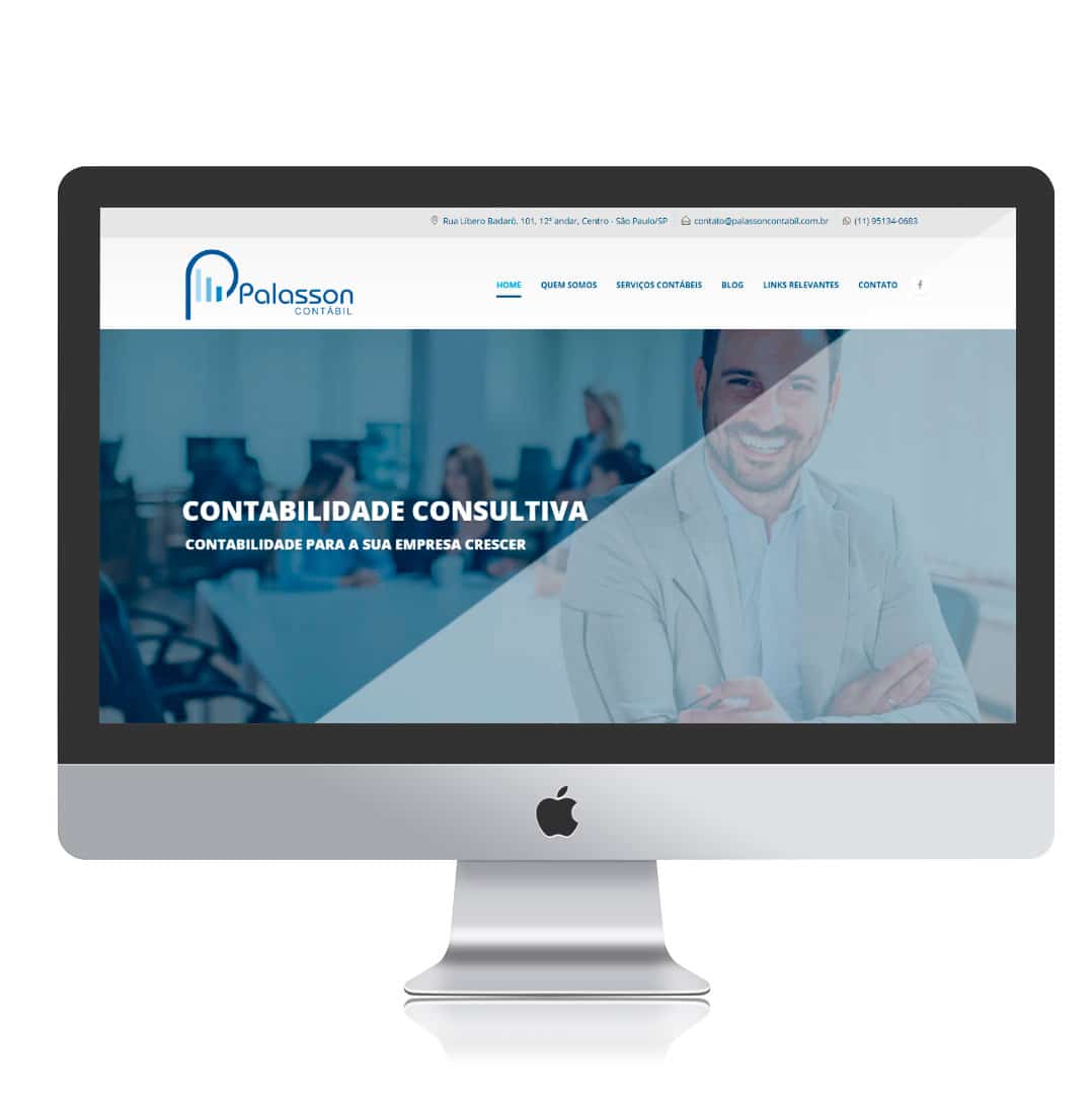 Website Palasson Contábil por Clicsites